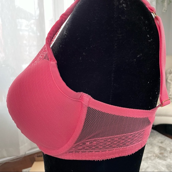 Victoria Secret Incredibles Plunge Bra Pink Size 34DDD - Picture 7 of 17